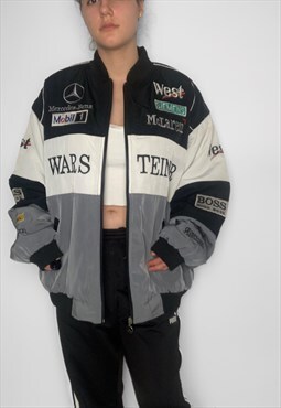 Nascar style racing bomber jacket vintage 90s