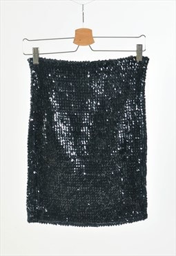 VINTAGE 90S disco skirt in black