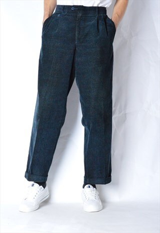 VINTAGE 70S NAVY BLUE CORDUROY PANTS