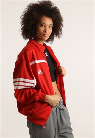 VINTAGE ADIDAS EMBROIDERED TRACK JACKET