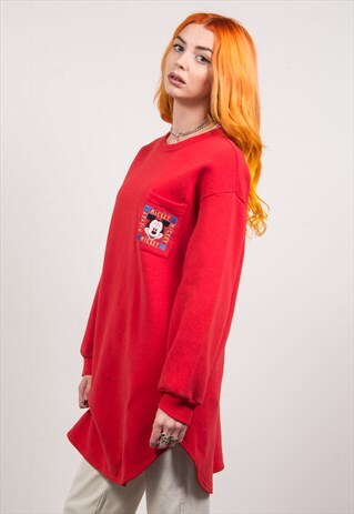 MICKEY MOUSE DISNEY VINTAGE 90'S LONG SWEATSHIRT