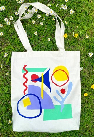 RECYCLED SEASCAPE TOTE BAG