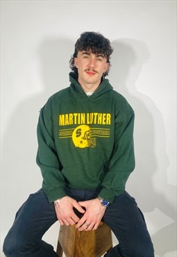 Vintage Size L Martin Luther USA Hoodie In Green
