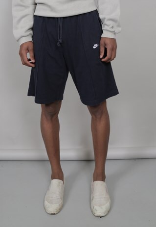 VINTAGE 90'S NIKE DARK NAVY TRACKSUIT SHORTS