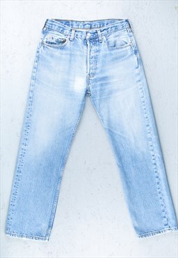 90s Levis 501 Blue Faded Red Tab  Jeans - B3023
