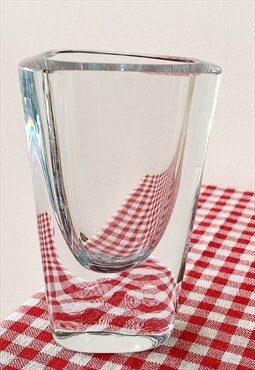 STROMBERGSHYTTAN crystal glass Vintage 50s mid century vase