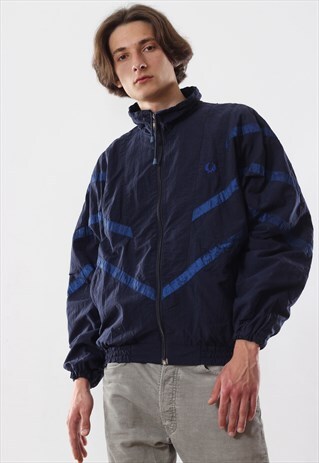 90'S VINTAGE MENS FRED PERRY WINDBREAKER TRACKSUIT JACKET