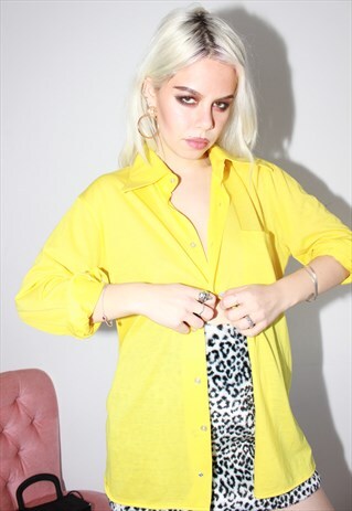 VINTAGE 70S YELLOW THIN SHIRT