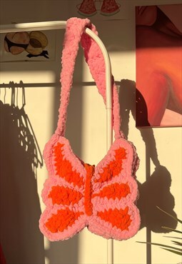 Pink / Orange Butterfly bag