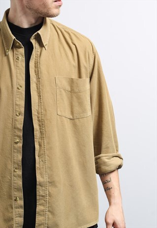 VINTAGE CORDUROY SHIRT BROWN