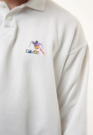 90S VINTAGE DAVOS OLDSCHOOL JUMPER 14475