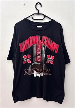 Vintage Nebraska cornhuskers black T-shirt XL