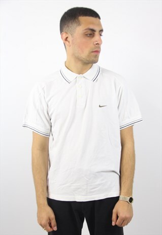 VINTAGE NIKE WHITE POLO SHIRT