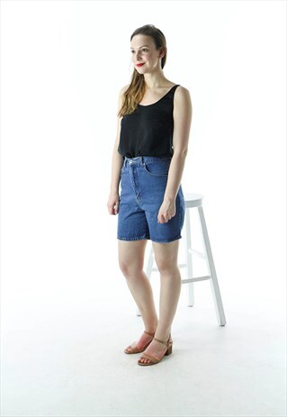 STRAIGHT DENIM SHORTS / VINTAGE COMFY COTTON SHORTS