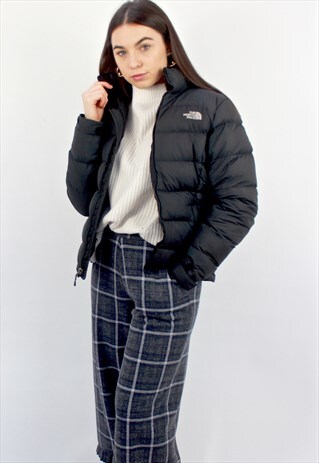 90'S RARE RETRO BLACK PUFFER JACKET