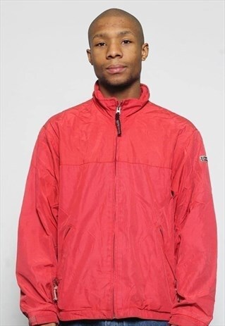 VINTAGE NAPAPIJRI LOGO JACKET RED