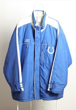 Giorgio Reebok Colts Winter Padded Logo Jacket Blue XL