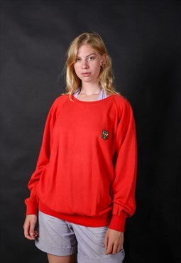 90's Polo by Ralph Lauren Red Minimal Sweatshirt - B1134