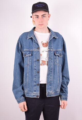 LEVI'S MENS VINTAGE DENIM JACKET XL BLUE 90S
