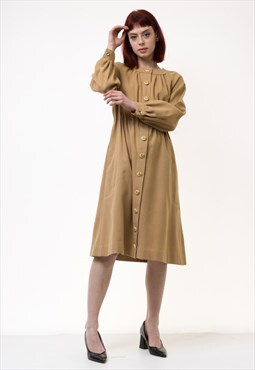Vintage Woman Midi Robe Style Dress size Small 5024