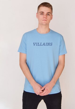 BLUE VILLAINS LINED (NAVY) T-SHIRT