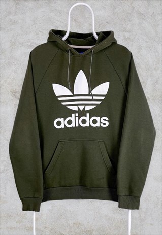VINTAGE GREEN ADIDAS ORIGINALS FIREBIRD HOODIE SPELL OUT