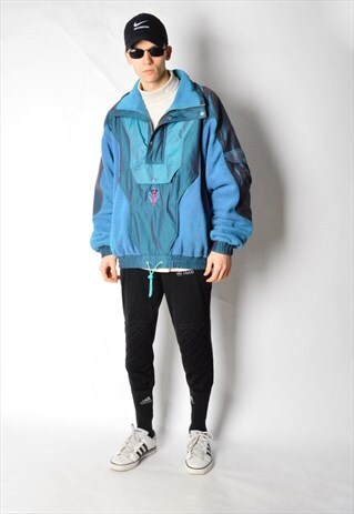 K2 VINTAGE 90S TURQUOISE FLEECE SKI JACKET