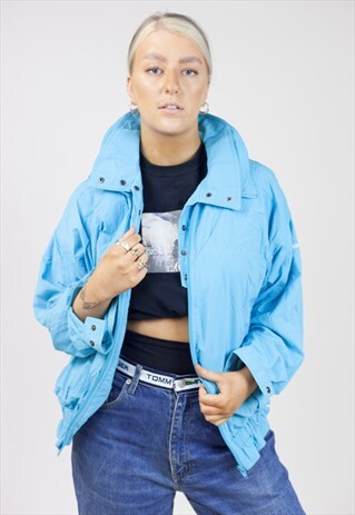 VINTAGE 90S ADIDAS BLUE SPORTS JACKET