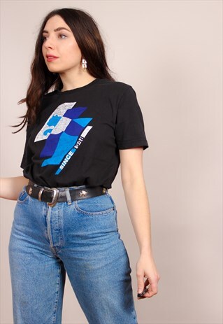 VINTAGE 90S BLACK PUMA T-SHIRT
