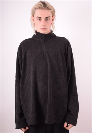 STARTER MENS VINTAGE FLEECE JUMPER XXL BLACK 90S