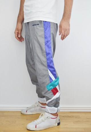 80S ADIDAS TREFOIL TRACKSUIT BOTTOMS /JOGGERS/TROUSERS