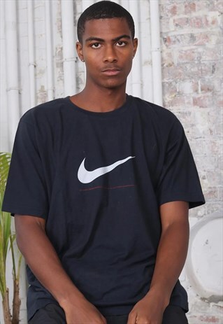 VINTAGE NIKE LOGO T-SHIRT BLACK