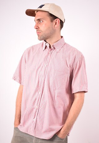 GIANFRANCO FERRE MENS VINTAGE SHIRT LARGE RED STRIPES 90S