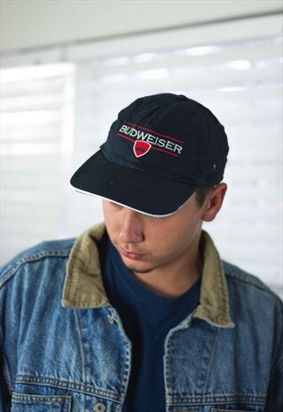 VINTAGE BUDWEISER BASEBALL CAP LOGO 90S X 2.2