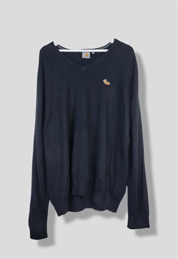Vintage Carhartt Jumper Duck logo in Black XL