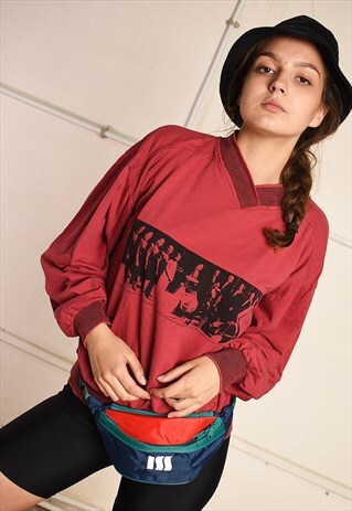 80'S RETRO ATHLEISURE SPORTS FESTIVAL GARM SWEATSHIRT TOP