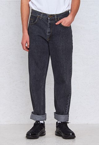 VINTAGE BLACK LEE DENIM JEANS
