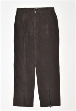 Vintage Schott Trousers Straight Casual Brown