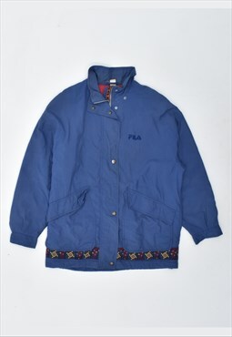 Vintage 90's Fila Windbreaker Jacket Blue