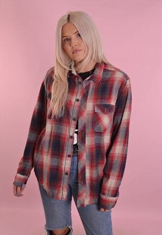 CHECK FLANNEL SHIRT GRS208