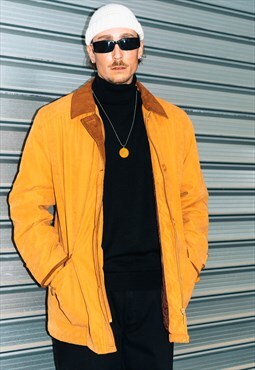 Vintage 90s oversize camel orange classic quality jacket
