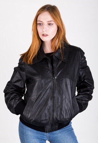 VINTAGE LEATHER BIKER JACKET