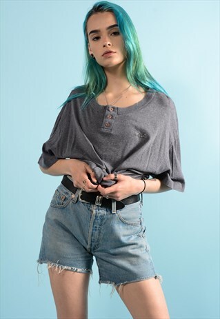 VINTAGE FILA BUTTON TEE SHIRT