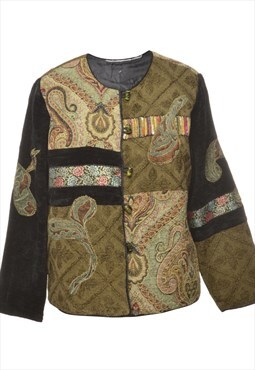 Patterned Tapestry Jacket - M