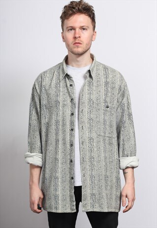 VINTAGE AZTEC PATTERNED SHIRT