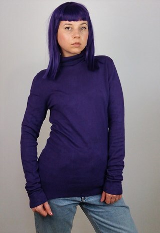 S. OLIVER VINTAGE 90'S TURTLENECK / JUMPER IN PURPLE