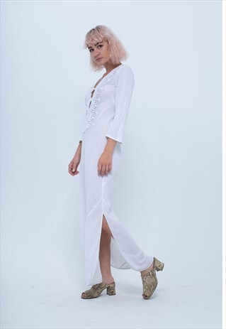 ORGANIC COTTON LONG FESTIVAL DRESS