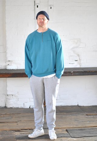 VINTAGE ADIDAS 1/4 ZIP SWEATER