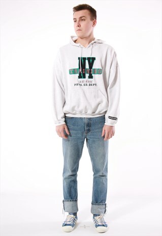 90S VINTAGE RARE ADIDAS TRAINING COTTON RARE HOODIE 14031