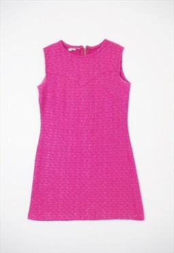 Pink Glitter Short Shift Dress